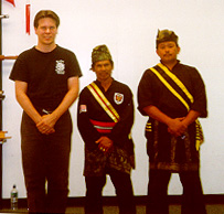 Sigung Richard Clear, Cikgu Sulaiman Sharif, and Cikgu Majid.